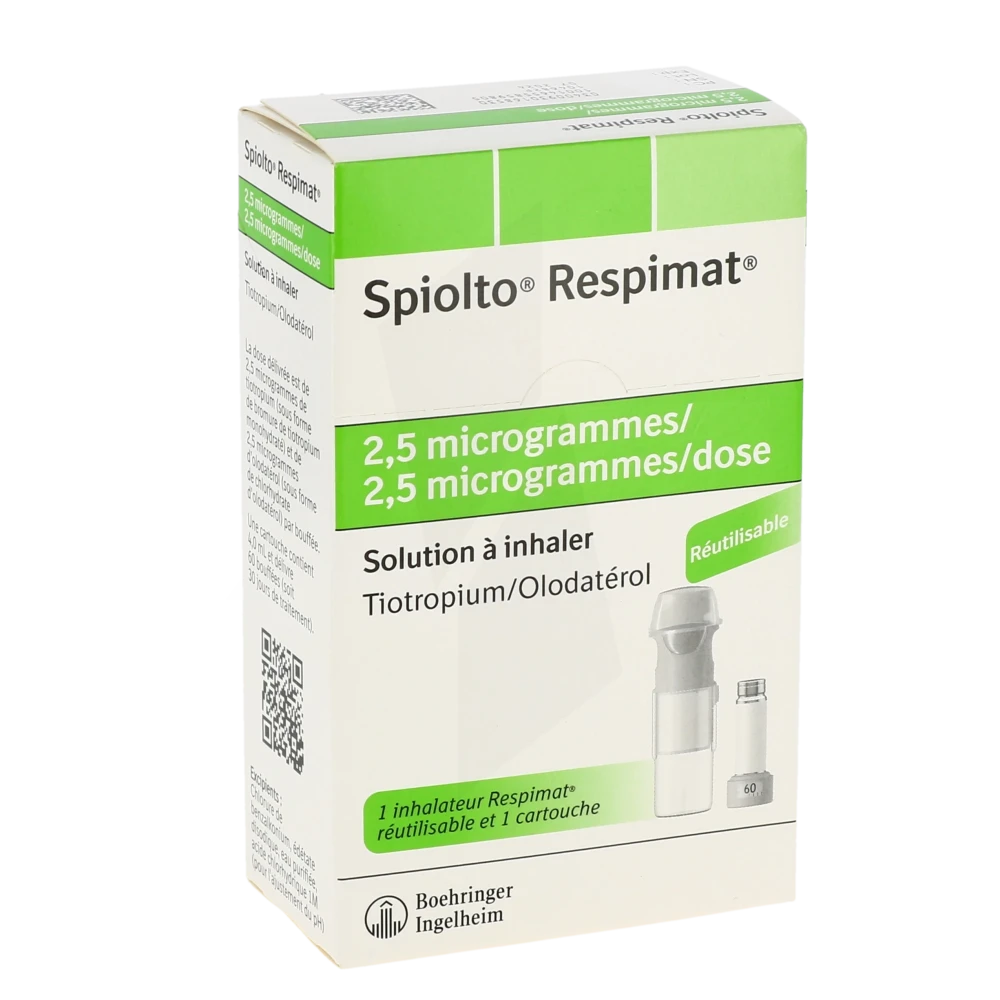 Spiolto Respimat 2,5 Microgrammes/2,5 Microgrammes/ Dose, Solution à Inhaler