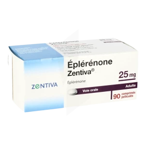 Eplerenone Zentiva 25 Mg, Comprimé Pelliculé