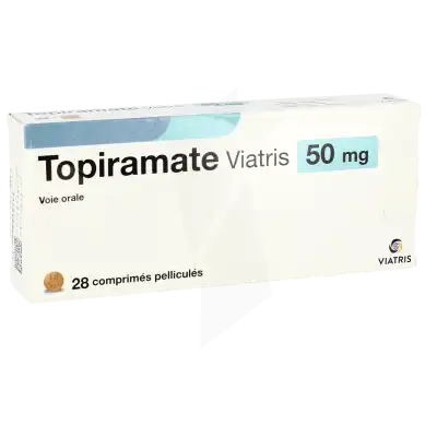 Topiramate Viatris 50 Mg, Comprimé Pelliculé à Nice