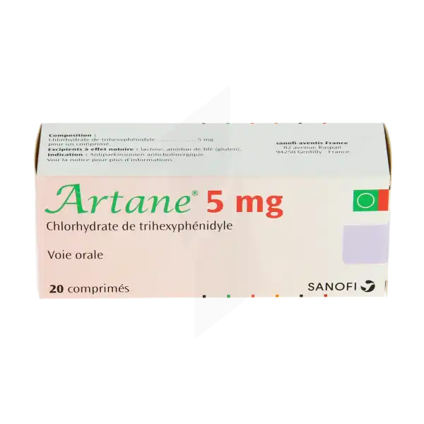 Artane 5 Mg, Comprimé