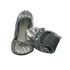 Scholl Pocket Ballerine En Sequins Or Taille 35/36