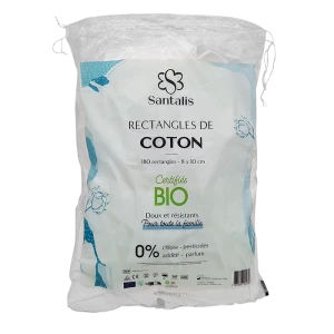 Santalis Soin Du Quotidien Rectangle Coton Bio Sachet/180