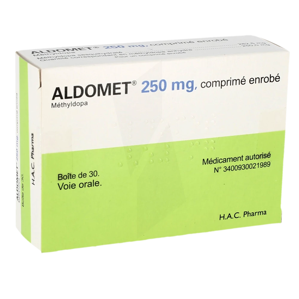 Aldomet 250 Mg, Comprimé Enrobé