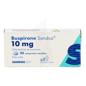 Buspirone Sandoz 10 Mg, Comprimé Sécable
