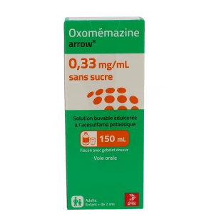 Oxomemazine Arrow 0,33 Mg/ml Sans Sucre, Solution Buvable édulcorée à L'acésulfame Potassique