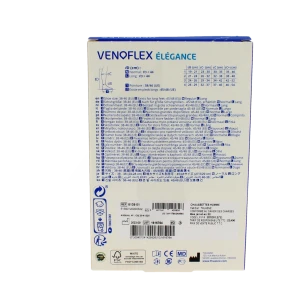 Venoflex Elegance 3 Chaussette Pied Ouvert Homme Noir Taille 2n