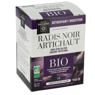 Dayang Phyto Radis Noir Artichaut Bio Solution Buvable 20 Ampoules/10ml à Pradines
