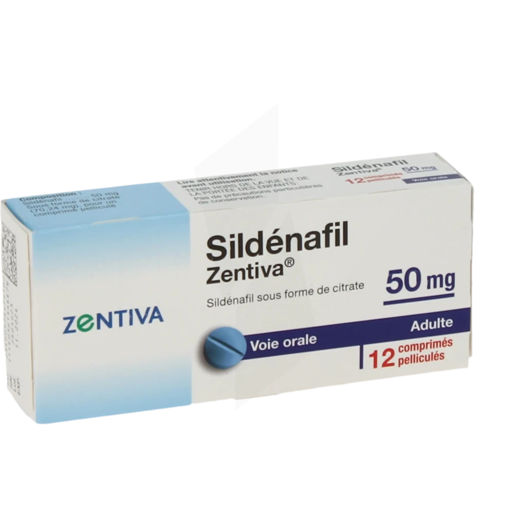 Sildenafil Zentiva 50 Mg, Comprimé Pelliculé