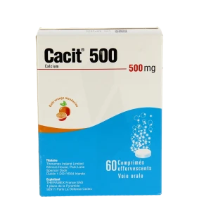 Cacit 500 Mg, Comprimé Effervescent