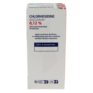 Chlorhexidine Biogaran 0,12 %, Solution Pour Bain De Bouche