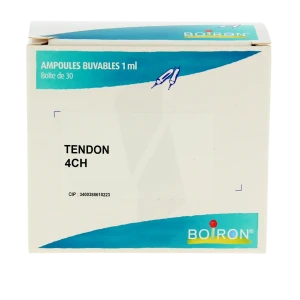 Boiron Tendon 4ch Solution Buvable En Ampoules Boîte De 30 Ampoules