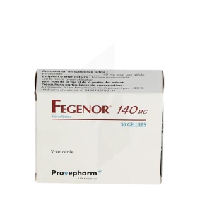 Fegenor 140 Mg, Gélule