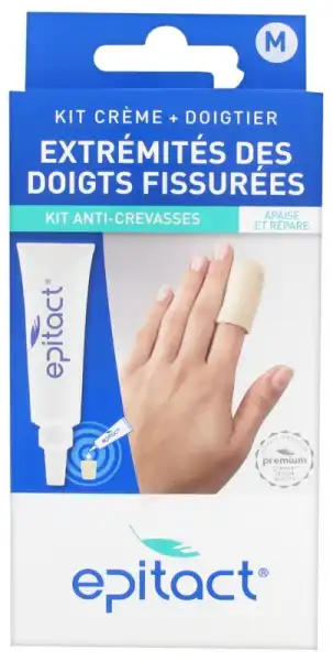 Epitact Kit Anti-crevasses Mains Doigtier M + T/10ml