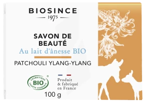 Biosince 1975 Savon De Beauté Lait D'Ânesse Bio Patchouli & Ylang Ylang 100g