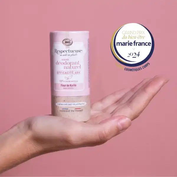 Respectueuse Déodorant Naturel Fleur De Karité Bio 50g