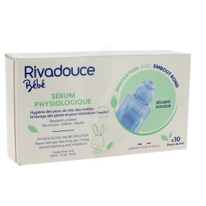 Rivadouce Bébé Sérum Physiologique 30 Unidoses/5ml