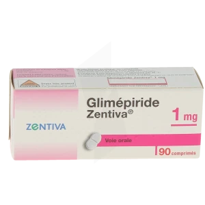 Glimepiride Zentiva 1 Mg, Comprimé