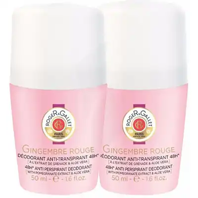 Roger & Gallet Déodorant 48h Gingembre Rouge X2