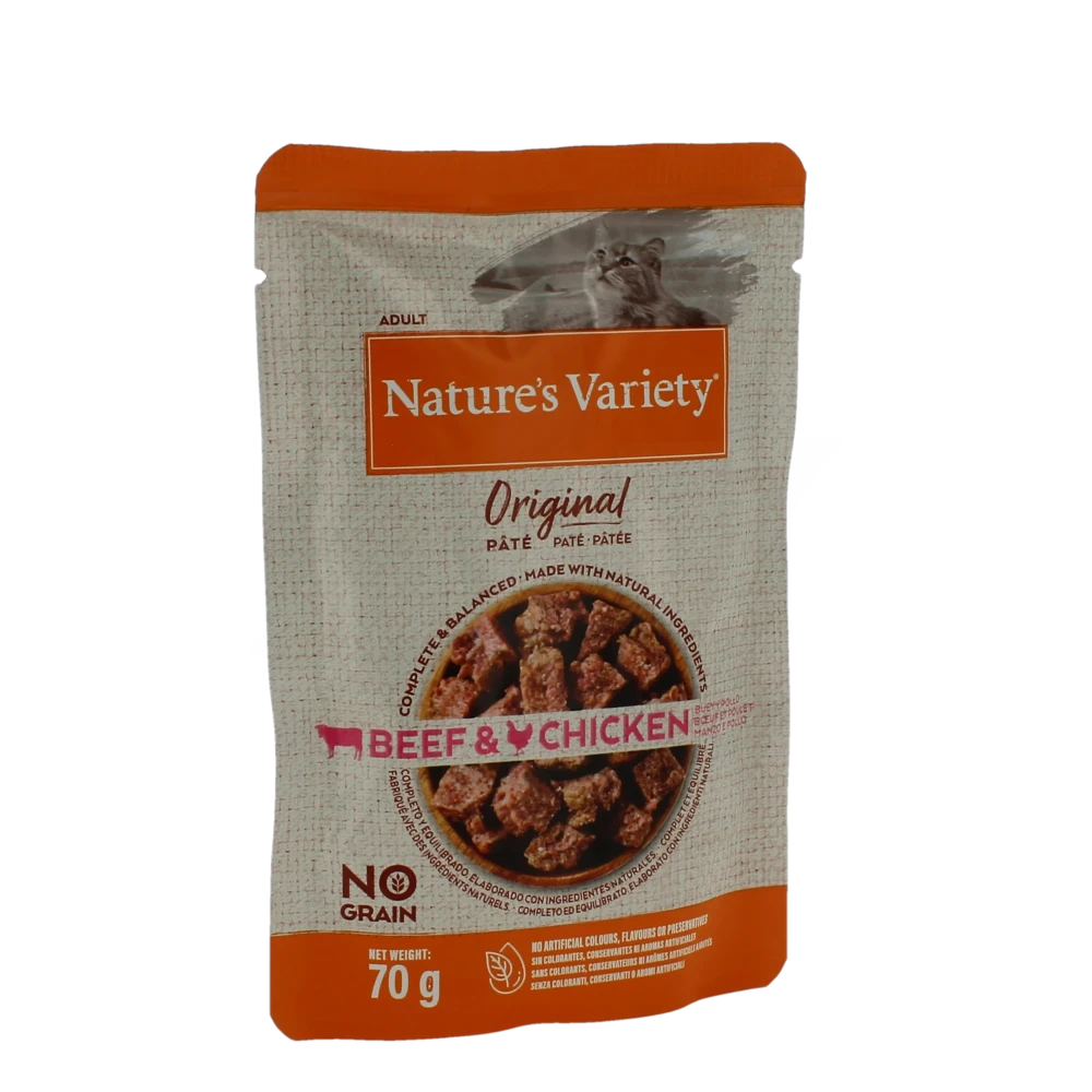 Nature's Variety Original Chat Adulte Bœuf / Poulet - 70 G