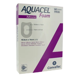 Aquacel Foam Pans Hydrocellulaire Talon 14x19,8cm B/10