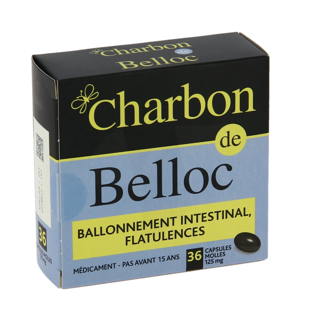 Charbon De Belloc 125 Mg Caps Molle Plq/36