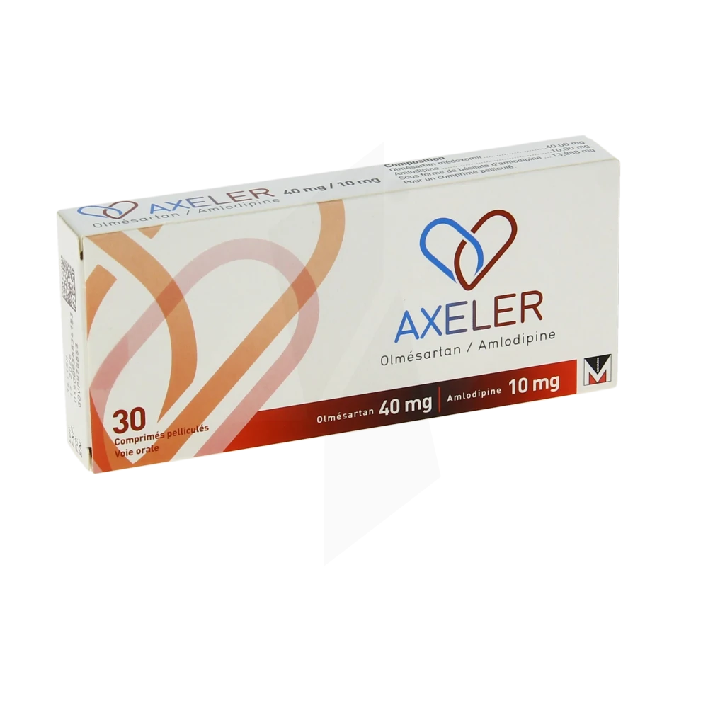 Axeler 40 Mg/10 Mg, Comprimé Pelliculé