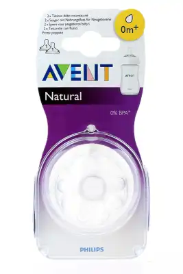 TETINE AVENT NATURAL NOUVEAU NE x 2