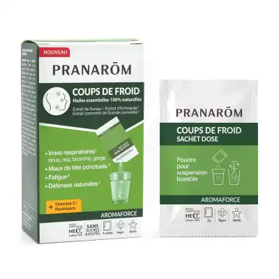 Pranarôm Aromaforce Coups De Froid Poudre 9 Sachets De 2 G à Hauteroche
