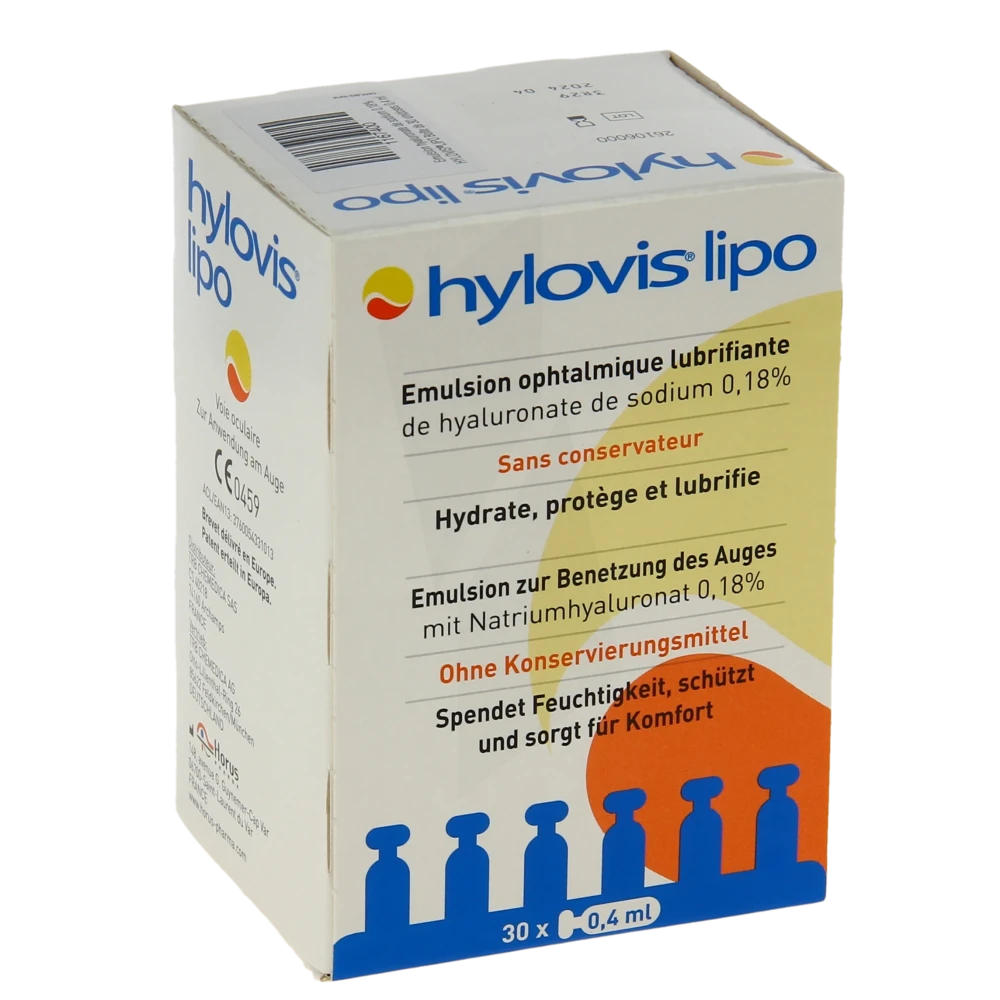 Hylovis Lipo Emulsion Oculaire 30unidose/0,4ml