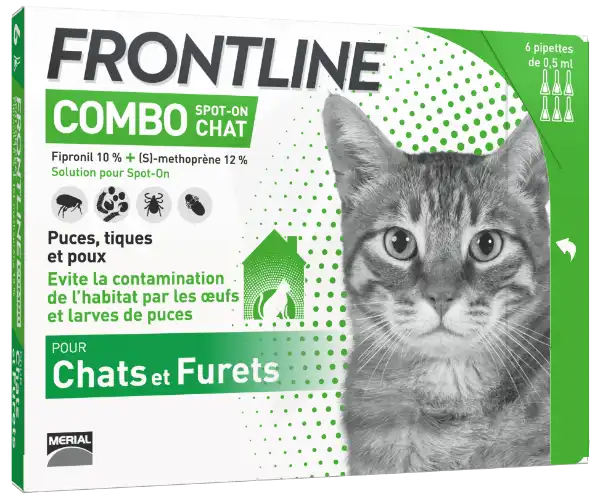 Frontline Combo Solution Externe Chat 6doses