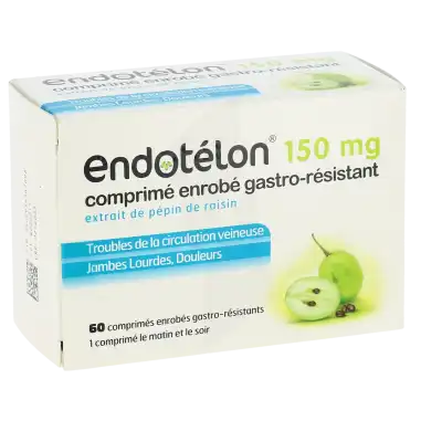 Endotelon 150 Mg, Comprimé Enrobé Gastro-résistant à TOURS
