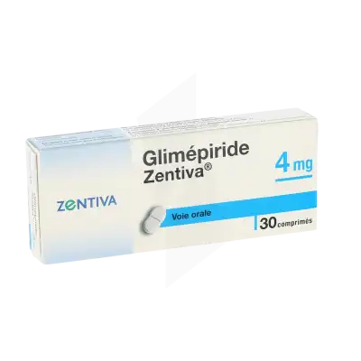 Glimepiride Zentiva 4 Mg, Comprimé à NANTERRE