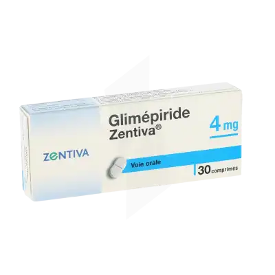 GLIMEPIRIDE ZENTIVA 4 mg, comprimé