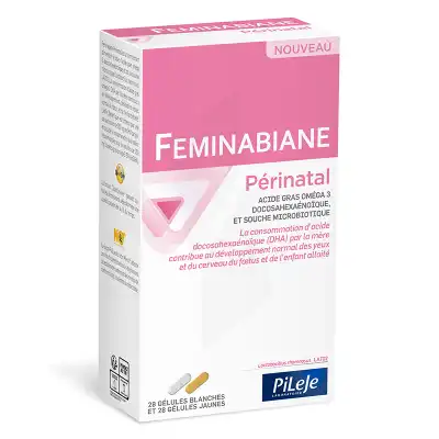 Pileje Feminabiane Périnatal 28 Gélules Blanches Et 28 Gélules Jaunes à Paris