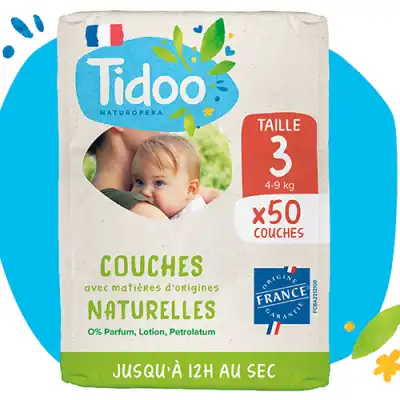 Tidoo Couches Ecologiques T3 4-9kg Sachet/56 à Saint-Priest