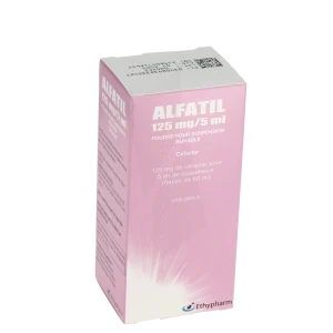 Alfatil 125 Mg/5 Ml, Poudre Pour Suspension Buvable