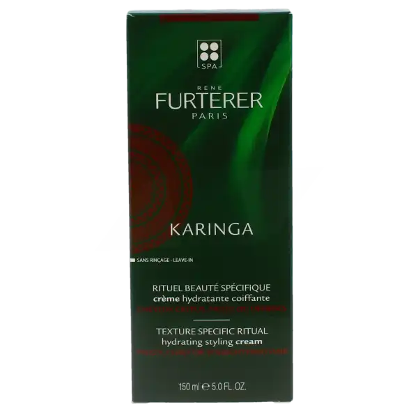 René Furterer Karinga Crème Hydratante Coiffante Sans Rinçage Tube De 150 Ml