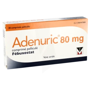 Adenuric 80 Mg, Comprimé Pelliculé