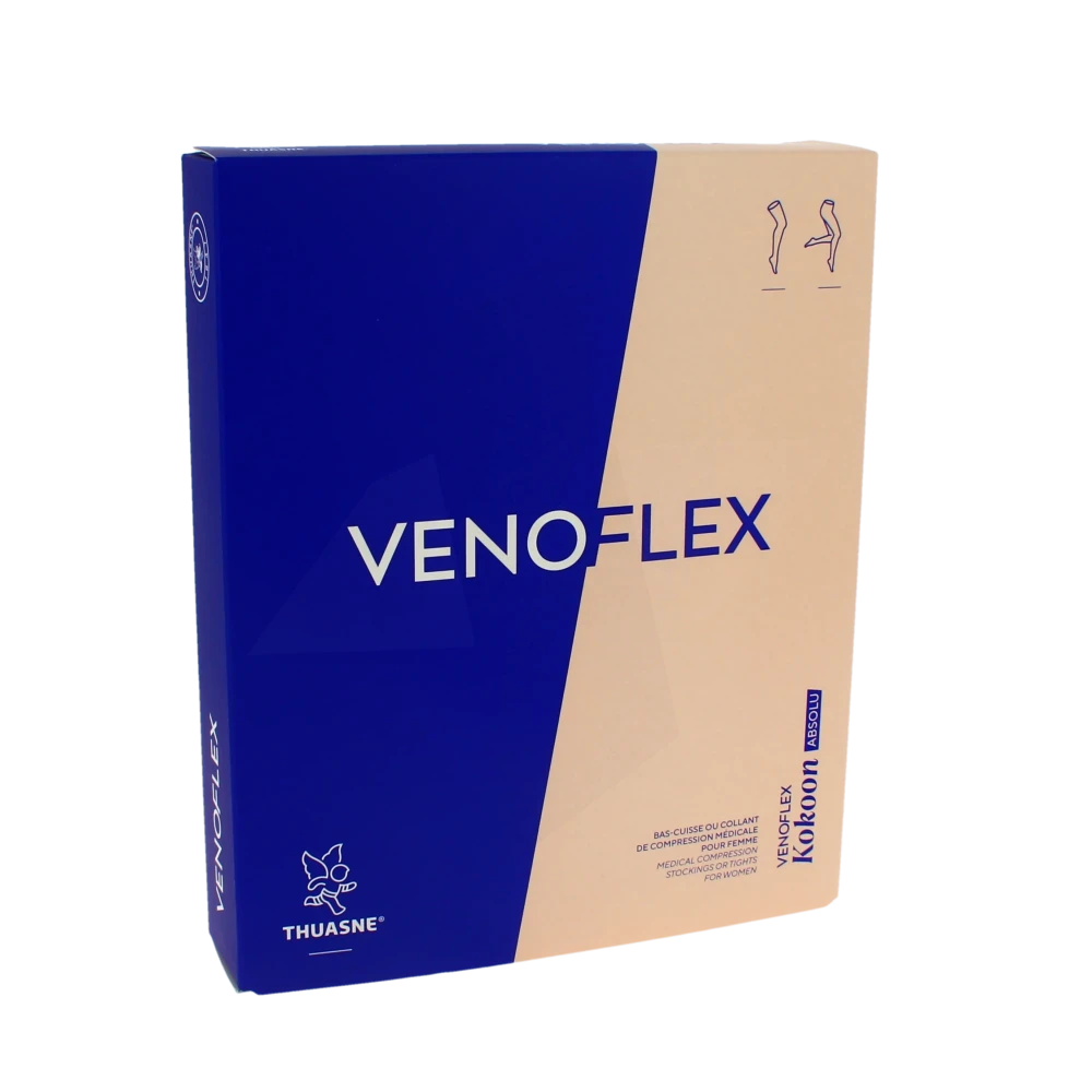 Venoflex Kokoon Absolu 2 Bas Cuisse+ Femme Noir Taille 3l