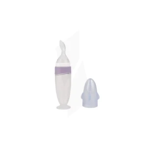 Calindoo Biberon Cuillère Gris/parme