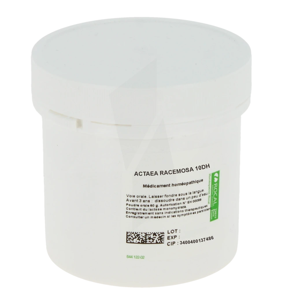 Rocal Actaea Racemosa 10dh Poudre Orale Pot De 60 G