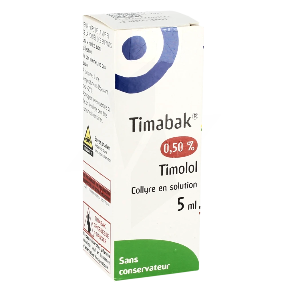 Timabak 0,50 %, Collyre En Solution