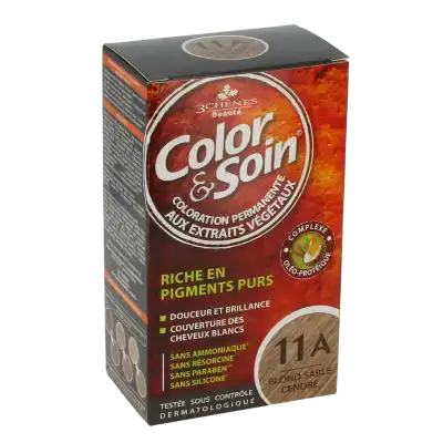 COLOR&SOIN Kit coloration permanente 11A blond sable cendré
