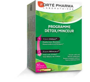 Forte Pharma Solution Buvable Programme Détox Minceur 30 Ampoules/10ml
