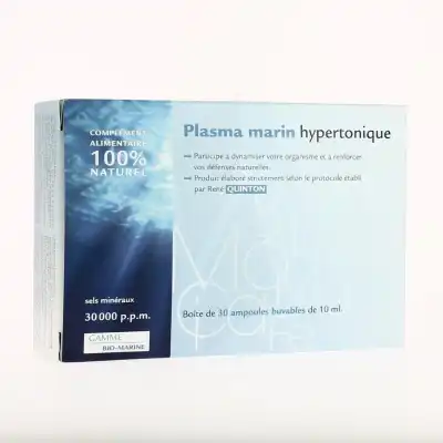 Propos'nature Plasma Marin Hypertonique (30000 P.p.m.) 30 Ampoules/10ml à Paris