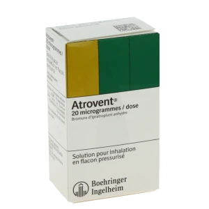 Atrovent 20 Microgrammes/dose, Solution Pour Inhalation En Flacon Pressurisé