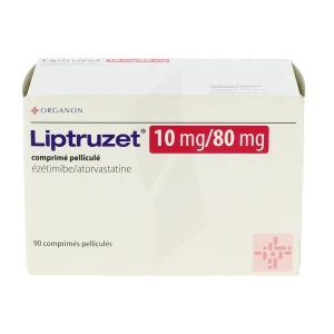 Liptruzet 10 Mg/80 Mg, Comprimé Pelliculé