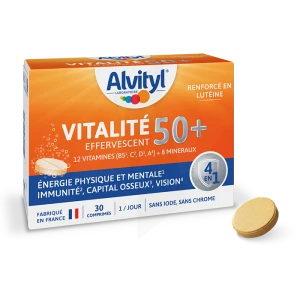 Alvityl Vitalité 50+ Comprimés Effervescents B/30
