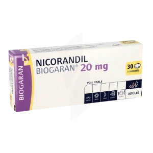 Nicorandil Biogaran 20 Mg, Comprimé