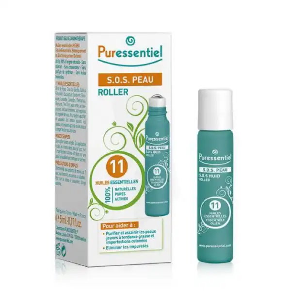 Puressentiel Hygiene & Beaute Roller Sos Peau 11 Huiles Essentielles 5ml